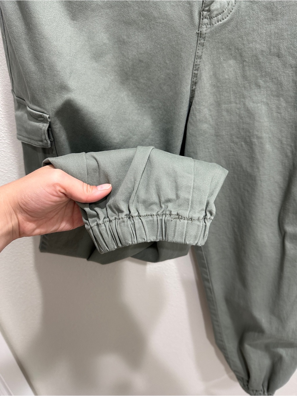 d. jeans Sage Green Cargo Joggers - Picture 5 of 6